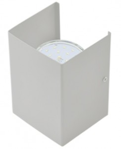 Ecola GX53-N52 св-к настенный бра 2xGX53 серый 100x140x90 (кратно 2!) FYN52FECB