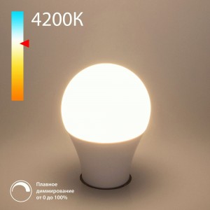 Elektrostandard умная лампа ЛОН A60 Dimmable 9W 4200K E27 850lm димм. 106мм BLE2777 a063769