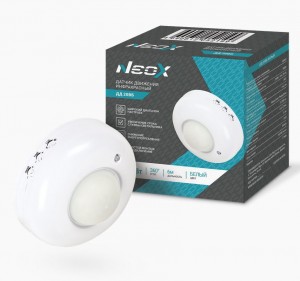 ASD/NEOX датчик движения ИК ДД 20ВБ 1200W, 6м, 360гр. IP33 белый 2199