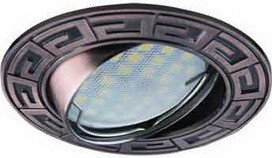 Ecola DL110 MR16 GU5.3 св-к литой поворот.Антик Черная Медь 24x86 FR1605EFF