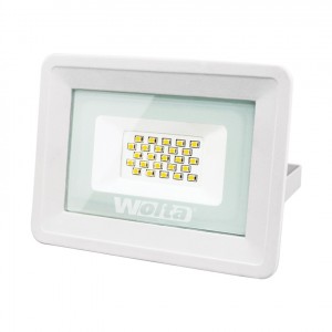 Wolta св/д прожектор 20W(1700Lm) SMD 5500K 6K IP65 150x27x145мм метал/пласт белый WFL-20W/06W