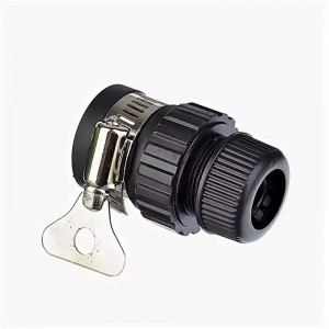 1-2.sale Соединитель шланга с хомутом 1/2" с безрезьбовым краном