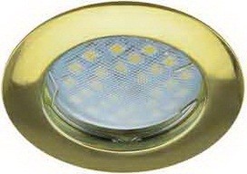 Ecola DL100 MR16 GU5.3 св-к литой Золото 24x75 FG1601EFF