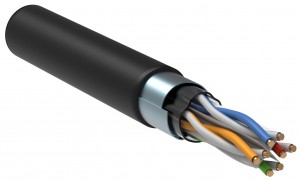 ITK Каб. в. п. F/UTP, кат. 6 4x2х23AWG solid LSZH 305м чер. LC3-C604-329