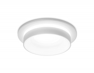 Ambrella св-к встр. MR16 GU5.3 max10W круг 98(70)x40 бел песок TECHNO SPOT TN310 SWH