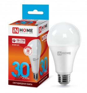 ASD/inHome VC ЛОН A70 E27 30W(2700lm) 4000К 4K 135x70 (без пульсации) 4141