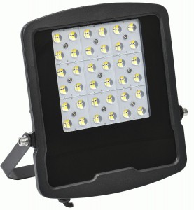 IEK прожектор св/д СДО 08-100W(11000lm) PRO 30град 5000К IP65 чер 282x321x41 LPDO8-01-100-030-50-K02