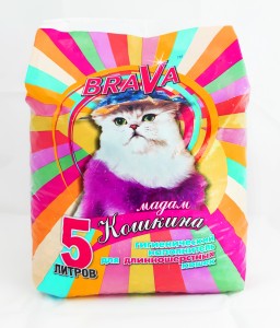 Наполнитель для кош.туалета БРАВА МАДАМ КОШКИНА минеральный впитыв. д/длинношерс(6-10мм)5л12407 0969