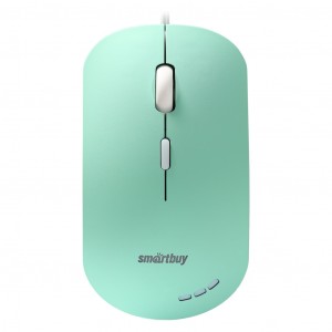 Мышь проводная беззвучная с подсветкой Smartbuy 288 зеленая (SBM-288-LG) / 40
