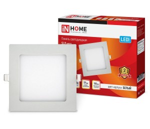 ASD/inHome св-к встр. св/д даунлайт 12W(840lm) 4000K 4K 171(150)x23 квадрат белый IP40 SLP-eco 2957