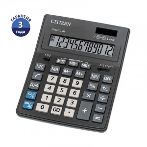 Калькулятор настольный CITIZEN BusinessLine CDB1201-BK, 12 разр, черн.