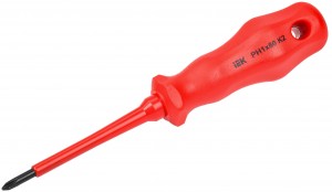 IEK ARMA2L 3 отвертка крестовая диэлектрическая PH1х80 K2 A2L3-SC30-K2-PH-10-080