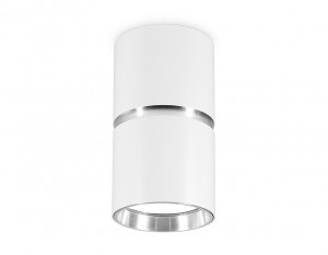 Ambrella св-к накл. спот MR16 GU10 max12W белый цилиндр 55x100 TECHNO SPOT TN213115 WH/CH