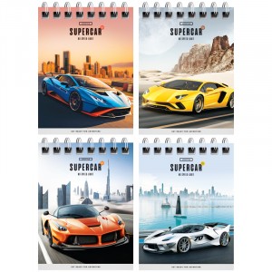 Блокнот А7 40л. на гребне ArtSpace "Гонки. Sport cars"(10!) цена за шт.