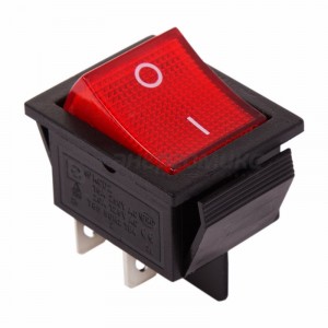 Rexant Выкл. клавишный 250V 20А (4с) ON-OFF красный с инд. цена за шт (10!), 36-2340