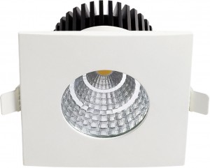 HOROZ св-к св/д встраиваемый квадр. 6W 4200К 410lm IP65 вн.80мм 90х90мм Белый 016-030-0006