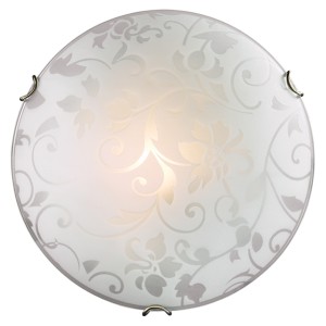 СОНЕКС 108/K SN 095 св-к накл. VUALE стекло E27 2*60W D300 100x300 бронз./бел.