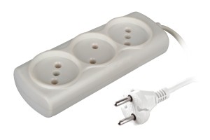 Volsten сет. удл. ШВВП 2х0.75 3 роз.  1.5 м 6А 1300W Р16-010, Si 3 x1.5