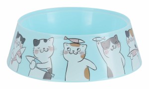 Миска для кошек Мур-Мяу 0,3л, цвет голубой, пластик М7852 Zoo Plast