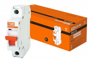 TDM автоматический выкл. ВА47-29 1P 20А 4,5кА х-ка С (12!) SQ0206-0075