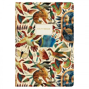 Тетрадь B5 (179х250 мм) 60 л. BRUNO VISCONTI сшивка, клетка, Soft Touch, фольга, бежевая бумага 70 г