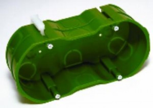 Schneider коробка уст. 148x71x51мм 2-х постовая СУ для сплошных стен IP40 KM-252