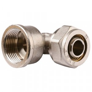 Уголок ЗУБР с внут резьбой, цанга-гайка, 1/2"х20х2,0мм, Ni zu51410-20-1/2
