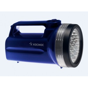 Космос фонарь-прожектор 860LED (4xR20, 4R25) 19св/д (160lm), синий/пластик, влагозащитный (3 шт.)
