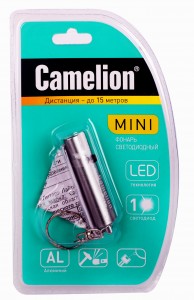 Camelion фонарь-брелок LED18-1R 1св/д 4xG3 (5lm), метал./алюм. BL