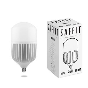 Saffit высокомощн. 100W(9100lm) E27-E40 6400K 6K 255x160 SBHP1100 55101