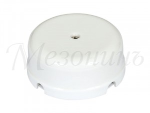 МЕЗОНИНЪ коробка распред. фарфор (керамика) D80х33мм белый IP20 GE70235-01