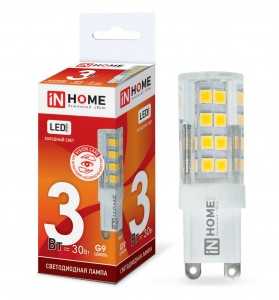 ASD/inHome VC JCD G9 220V 3W(260lm) 6500К 6K 48x16 (без пульсации) 9871