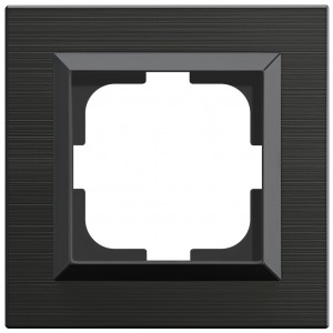 OVIVO Рамка СУ 1 мест. QUANTUM, антрацит, 405-350000-096