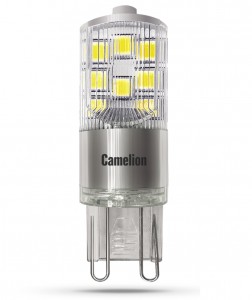 Camelion G9 220V 5W(405lm 330°) 4500K 4K прозр. 55x16 пластик LED5-G9-NF/845/G9
