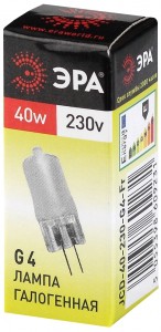 ЭРА JCD G4 230V 40W матовая G4-JCD-40W-230V-Fr