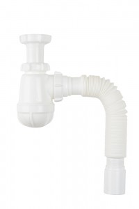 Aquant Сифон для кухни 1 1/2" х 40 малый с удл.горловиной, гибк.тр. 40х40/50, S0515-35-MR (S0515-35)
