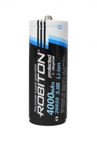 Ак-р Robiton 26650 4000mAh 3,6V Li26650 с защитой PK1, 13010