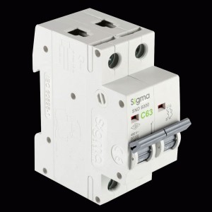 SIGMA Electric автоматический выкл. SND6000 2P 63A 6кА х-ка C 6SM263C