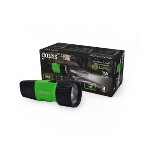Gauss Фонарь ручной 1W 40lm акк. NI-MH 250mAh GF103 (3 шт.)