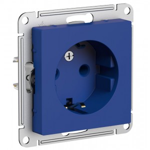 Schneider AtlasDesign мех. роз. СУ 1 мест. аквамарин (пл.осн., земля) ATN001143 (5!)