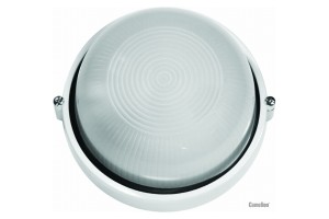 Camelion 1102S C01 св-к влагозащит. баня 130° IP54 100W E27 круг белый НБП 03-100-001 УХЛ1