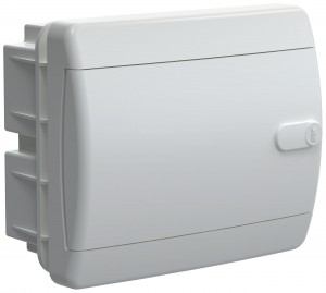 IEK UNION Compact бокс (корпус) пластик. ЩРВ-П- 6 мод. встраиваемый, белая дверь IP41