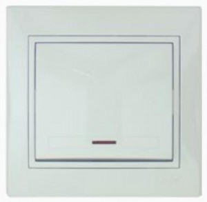 Lezard Мира выкл. СУ 1 кл. 10А (инд.) бел. (корпус PC) 701-0202-111