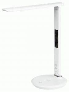 ЭРА NLED-505 св-к настольный св/д 10W 2K-4K-6K,аккум,беспров.зар.,диммер,LEDдисплей белый 57199