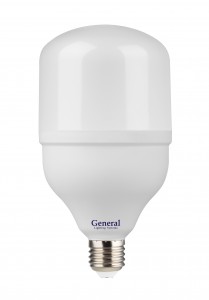 General высокомощн. E27 30W(2150lm) 6500K 6K матов. 270° 183x100мм (замена ДРВ) 660001
