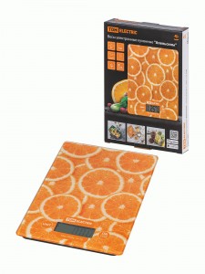 Весы кухон. эл. "Апельсины", стекло, до 5кг, дел 1гг, SQ4025-0003 TDM