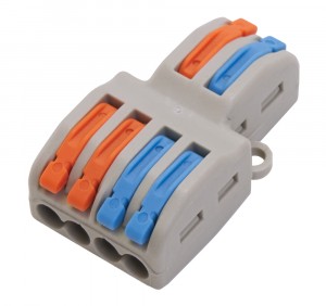 STEKKER клем. колодка СМК с рычагом LD222-424 2 полюса 6х(0,08-4мм2) 250V 32A б/пасты латунь/сталь