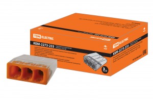 TDM КБМ-2273-233 3х(2,5мм2) клем. колодка н/г Cu/Al конт. паста (уп.180шт,цена/шт)(180!) SQ0517-0112