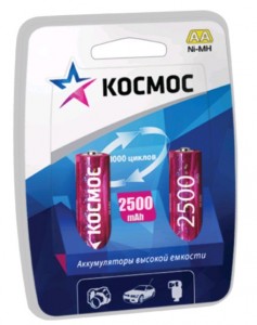 Ак-р Космос /R6 2500mAh Ni-MH BL2