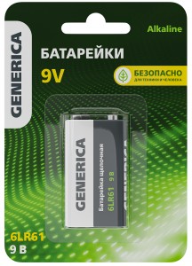 Э/п GENERICA 6LR61/9V BL1 ABT-6LR619V-ST-L02-G